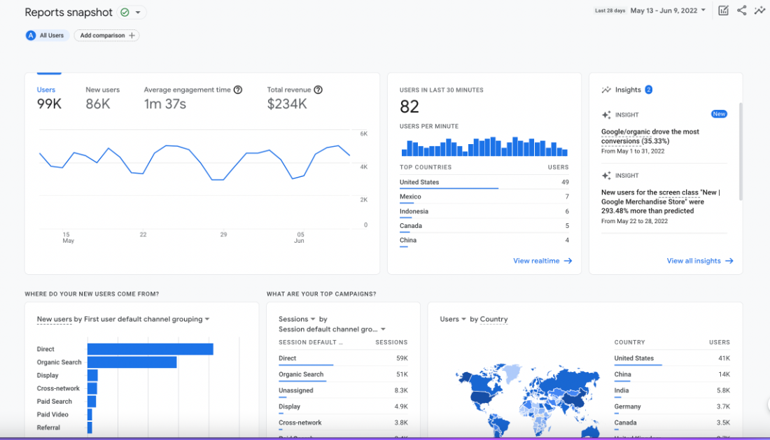 Google Analytics Report