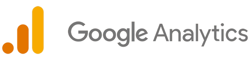 The Google Analytics logo comprised of a series of vertical bars of orange and the words 'Google Analytics'